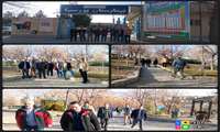 پیاده روی کارکنان مرد بیمارستان پورسینا به مناسبت هفته ملی سلامت مردان